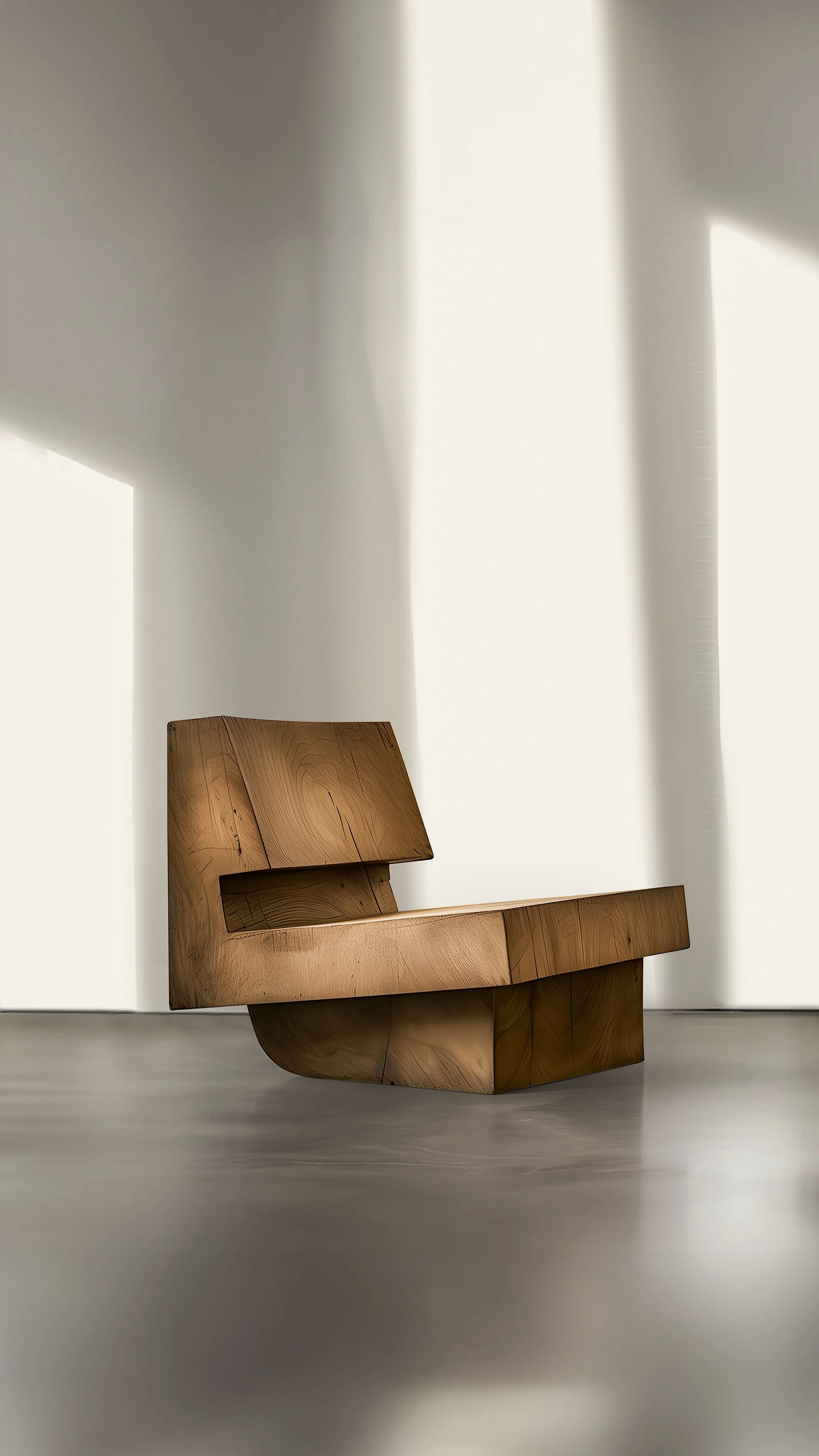 Muted by NONO No12 Sturdy Wooden Chair Modernist Flair — NONO